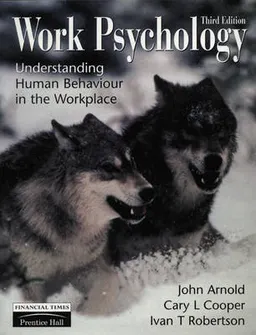 Work psychology : understanding human behaviour in the workplace; John Arnold; 1998