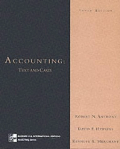 Accounting; Kenneth A. Merchant, Mary Carey, Jane (head Of Accounting Towers-clark; 1999