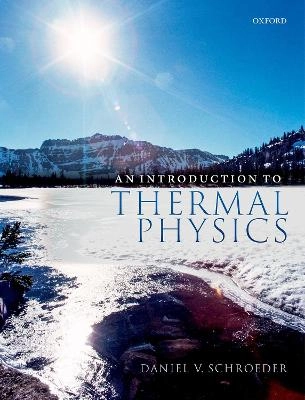 An introduction to thermal physics; Daniel V. Schroeder; 2021