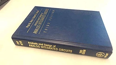 Analysis and Design of Analog Integrated Circuits; Paul R. Gray, Robert G. Meyer; 1993