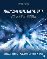 Analyzing qualitative data : systematic approaches; Bernard; 2016