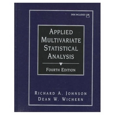 Applied multivariate statistical analysis; Richard Arnold Johnson; 1998