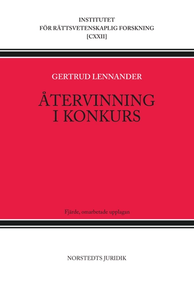 Återvinning i konkurs; Gertrud Lennander; 2013