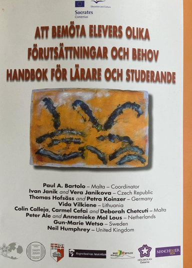 Att bemöta elevers olika förutsättningar och behov : handbok för lärare och studerande = [Responding to student diversity : teachers handbook; Gun-Marie Wetso, Paul A. Bartolo, Socrates Programme. Comenius 2.1 Project, Högskolan Dalarna, Högskolan i Falun/Borlänge
(tidigare namn), Högskolan i Falun/Borlänge; 2007