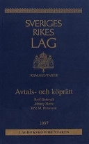 Avtals- och köprätt : Kommentarer; Rolf Dotevall; 1997