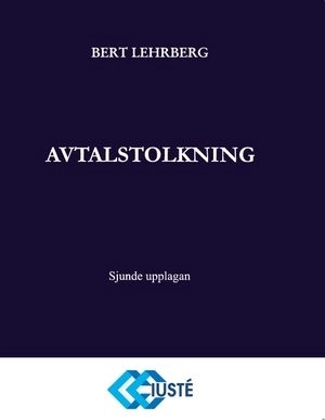 Avtalstolkning; Bert Lehrberg; 2016