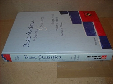 Basic statistics for business & economics; Douglas A. Lind; 2006