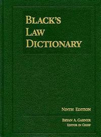 Black's law dictionary; Bryan A. Garner; 2009