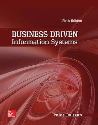 Business driven information systems; Paige. Baltzan; 2016