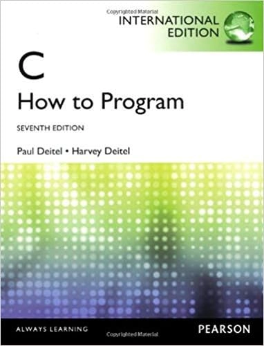 C : how to program; Paul J. Deitel; 2012