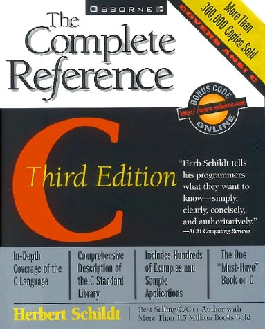 C : the complete reference; Herbert Schildt; 1995