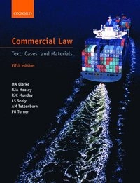 Commercial Law; M A Clarke, R J A Hooley, R J C Munday, L S Sealy, A M Tettenborn, P G Turner; 2017