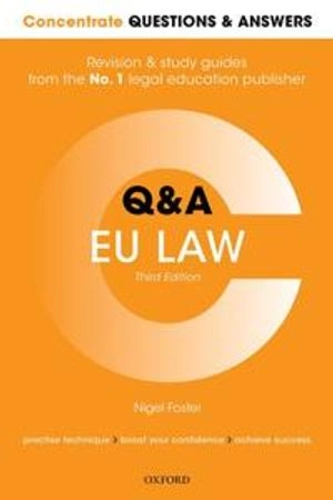 Concentrate Q&A : EU law; Nigel G. Foster; 2020