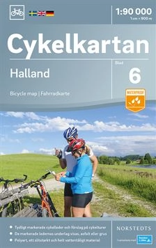 Cykelkartan Blad 6 Halland : Skala 1:90.000; Norstedt; 2018