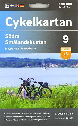 Cykelkartan Blad 9 Södra Smålandskusten : Skala 1:90 000; Norstedt; 2020