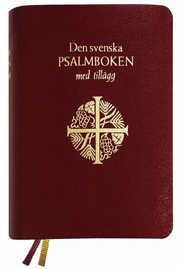 Den svenska psalmboken med tillägg (presentpsalmbok, guldsnitt); 2018