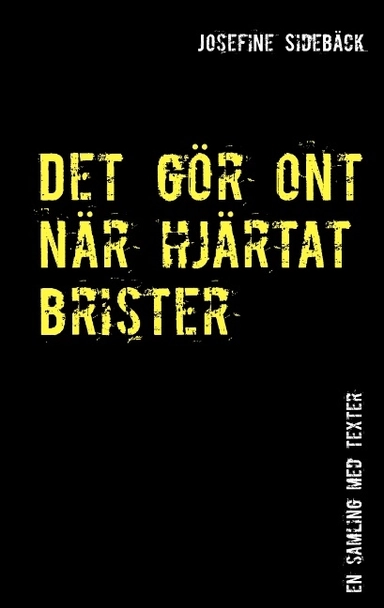 Det gör ont när hjärtat brister : en samling med texter om psykisk ohälsa, kärlek, livet och tystnad; Josefine Sidebäck; 2017