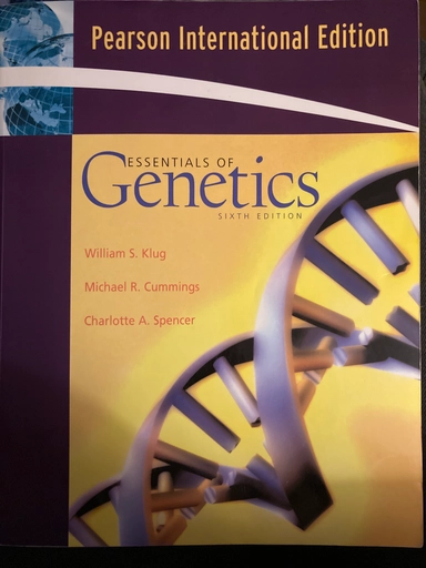 Essentials of Genetics; Michael R. Cummings, Charlotte A. Spencer; 2007