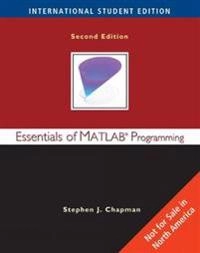 Essentials of MATLAB Programming; Stephen J. Chapman; 2008