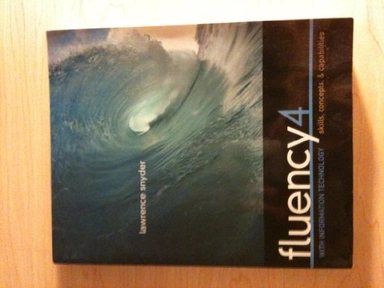 Fluency with Information Technology; Lawrence Snyder; 2010