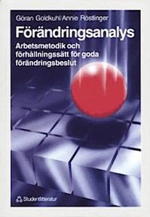 Förändringsanalys; Göran Goldkuhl, Annie Röstlinger; 1988