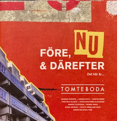 Före, nu & därefter. Det här är Tomteboda; Martin Rörby, Petra Engström Alexander, Anders Olofsson, Henrik Orrje, Diana Uppman, Magnus Persson, Cecilia Hägglund Skog, André Wachholz; 2022