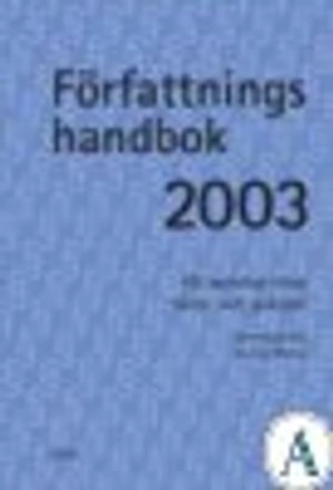 Författningshandboken 2003; Kay Wilow; 2003