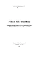 Forum für Sprachlose : eine kommunikationspsychologische und epistolärrheto; Dieter Mitternacht; 1999