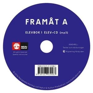 Framåt A 2:a uppl Elevbok 1, Elev-cd (mp3); Margareta Mörling; 2014