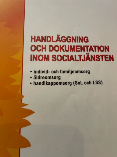 Handläggning och dokumentation inom socialtjänsten; Sverige. Socialstyrelsen, Sverige. Medicinalstyrelsen; 2008