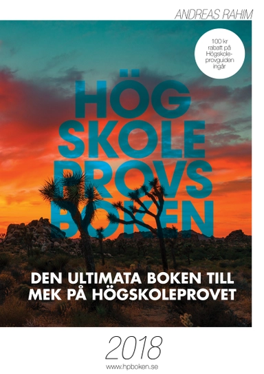 Högskoleprovsboken : den ultimata boken till MEK på högskoleprovet; Andreas Rahim; 2026