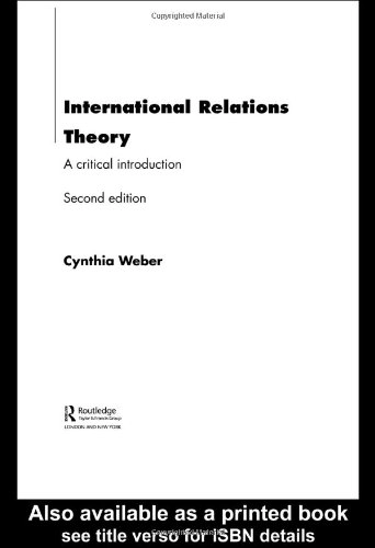 International Relations Theory; Weber Cynthia; 2004