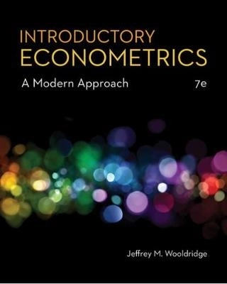 Introductory Econometrics; Jeffrey Wooldridge; 2019