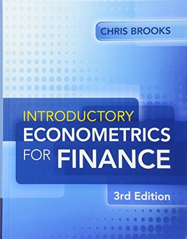 Introductory Econometrics for Finance; Chris Brooks; 2014