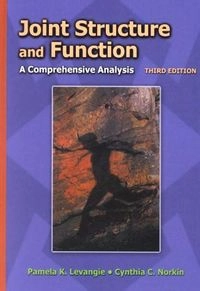 Joint structure and function: A comprehensive analysis; Pamela K Levangie, Cynthia C Norkin, Michael D. Lewek; 2001