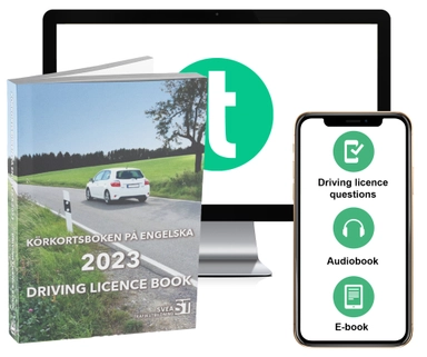 Körkortsboken på Engelska 2023 ; Driving licence book (book + theory pack with online exercises, theory questions, audiobook & ebook); 2023