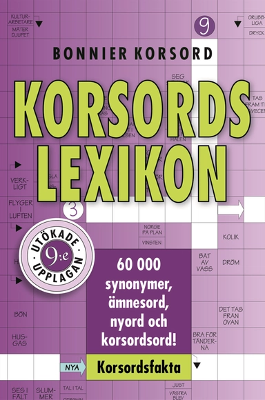 Korsordslexikon; Carina Sohlén, Mikael Ledin, Jenny Ö̈hman; 2013