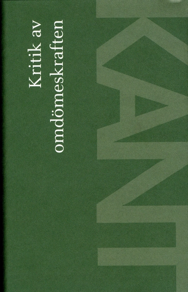 Kritik av omdömeskraften; Immanuel Kant; 2003