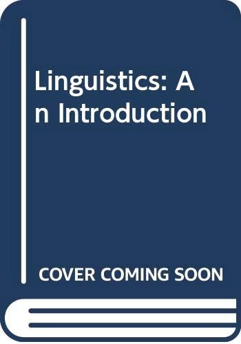 Linguistics : an introduction; Jean Aitchison; 1995