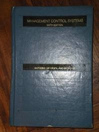 Management control systems; Robert N. Anthony; 1989