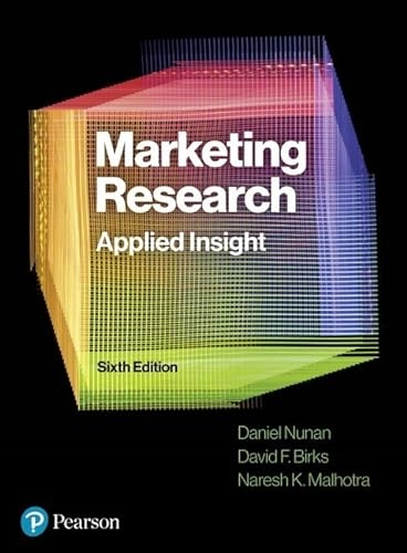 Marketing research : applied insight; Daniel Nunan; 2020