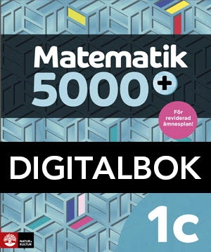 Matematik 5000+ Kurs 1c Lärobok DigitalbokUppl2021; Lena Alfredsson, Hans Heikne, Sanna Bodemyr; 2021