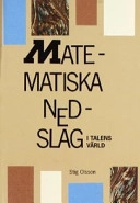 Matematiska nedslag i talens värld; Stig Olsson; 1999