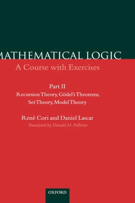 Mathematical logic : a course with exercises; René Cori; 2001