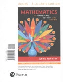 Mathematics for Elementary Teachers with Activities, Books a la Carte Edition; Sybilla Beckmann; 2017