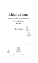 Mellan två riken; Jens Lerbom; 2003