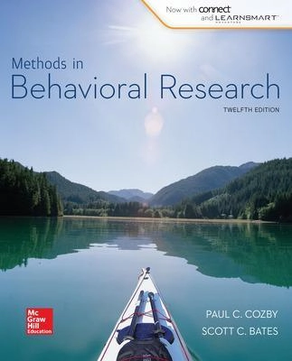 Methods in Behavioral Research; Paul Cozby; 2015