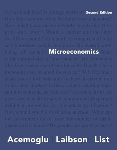 Microeconomics; Daron Acemoglu; 2017