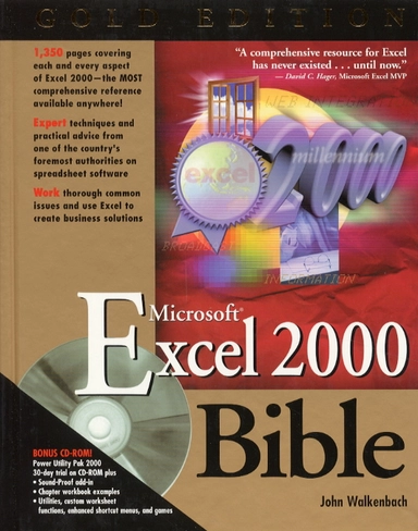 Microsoft? Excel 2000 Bible, Gold Edition; John Walkenbach; 2000