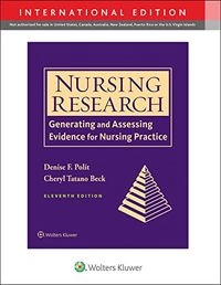 Nursing Research; Denise F Polit, Cheryl Tatano Beck; 2020